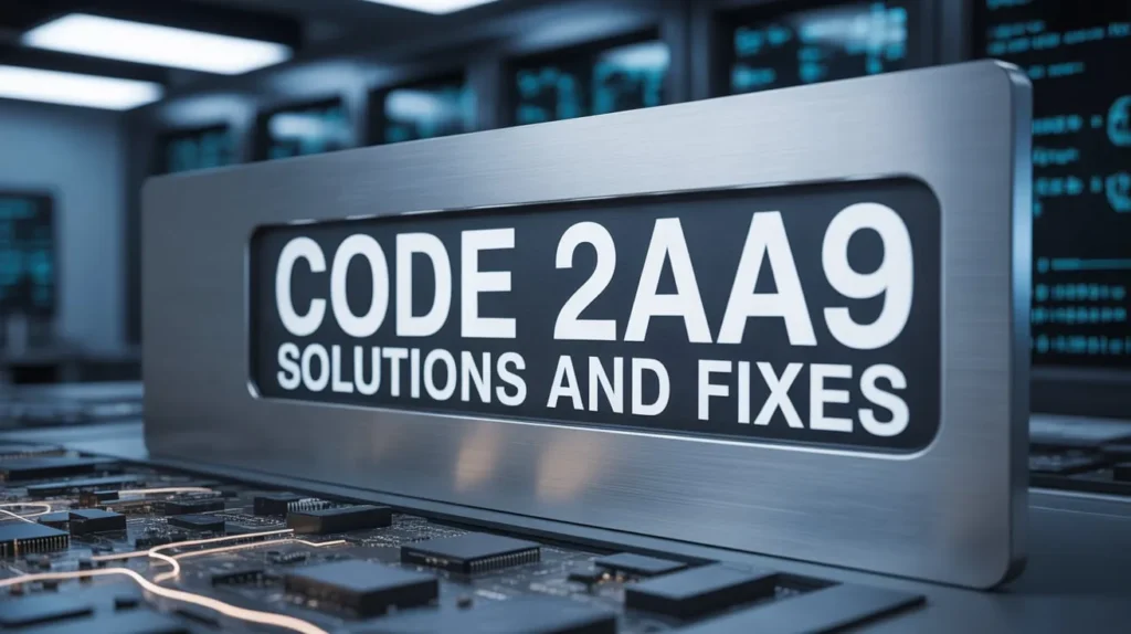Code 2AA9 Solutions and Fixes