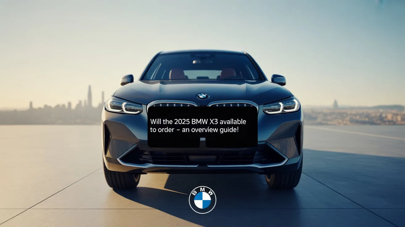 When Will the 2025 BMW X3 Be Available to Order - An Overview Guide!
